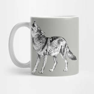 Wolf Print Mug